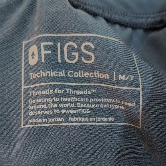 Fig's Women's Navy Scrub Pants - Picture 2 of 10